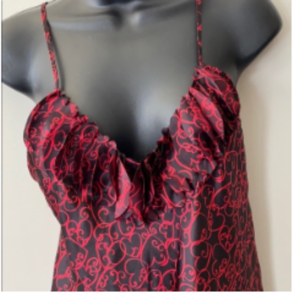 Backless BLK/RED Nightgown, M.  *P1033 - Picture 2 of 9